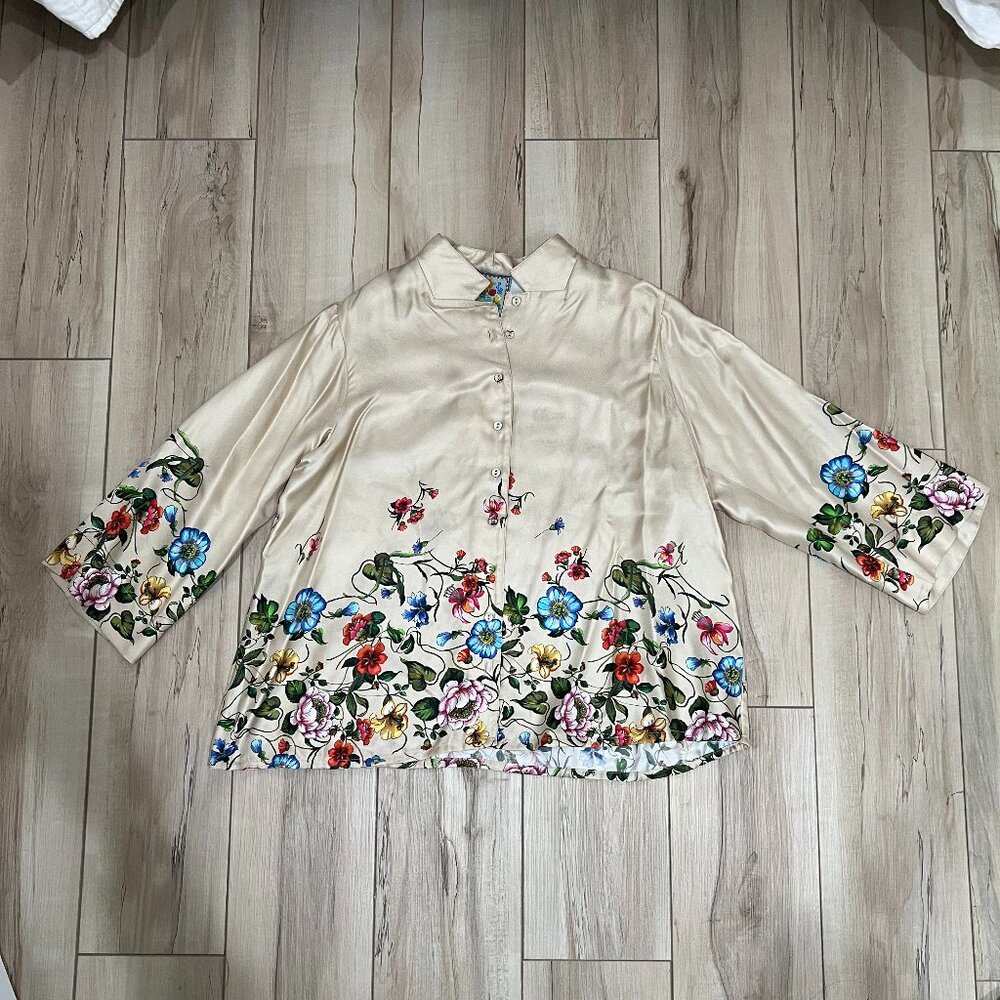 NWT Johnny Was Cio Twill Blouse